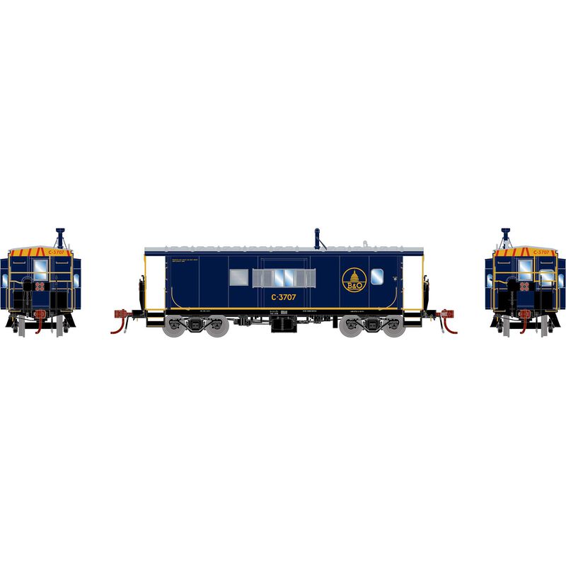HO GEN ICC Bay Window Caboose w/Lights & Sound, BO #C-3707