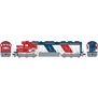 HO SD45-2 with DCC & Sound, SF/Bicentennial #5704