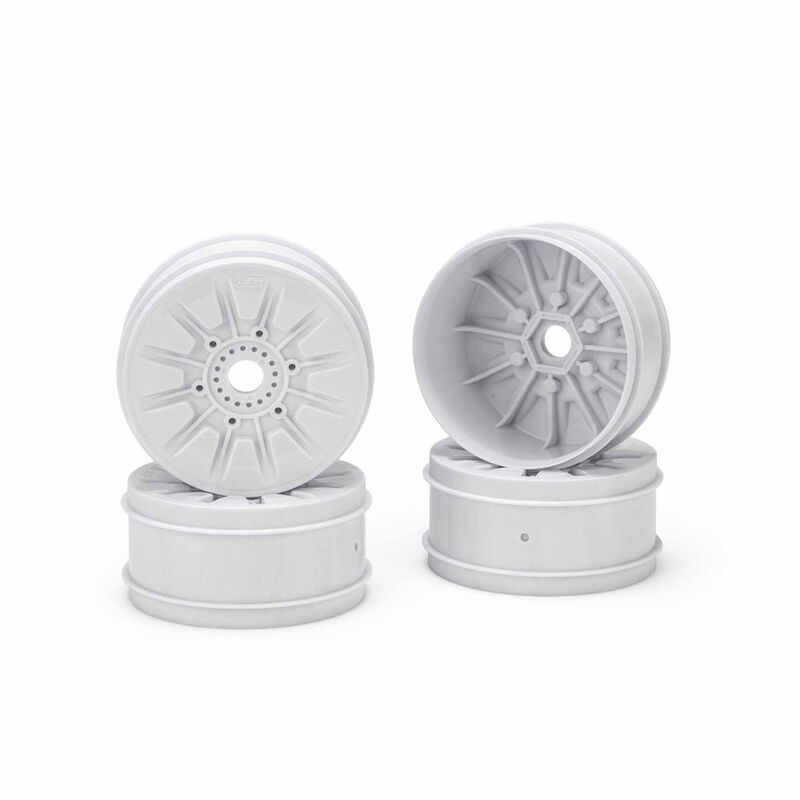 1/8 Pioneer 83mm Buggy Wheel, White (4)