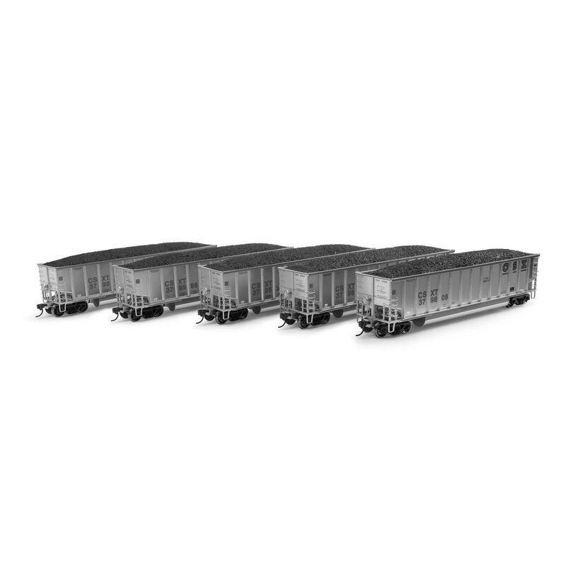 HO Bethgon Coalporter with Load, CSX #2 (5)
