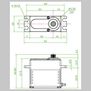 422HD V2 Digital Metal Gear Waterproof Programmable Servo, Black
