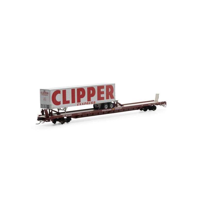 N F89-F Flat with Trailer, TTX/Brown #153322