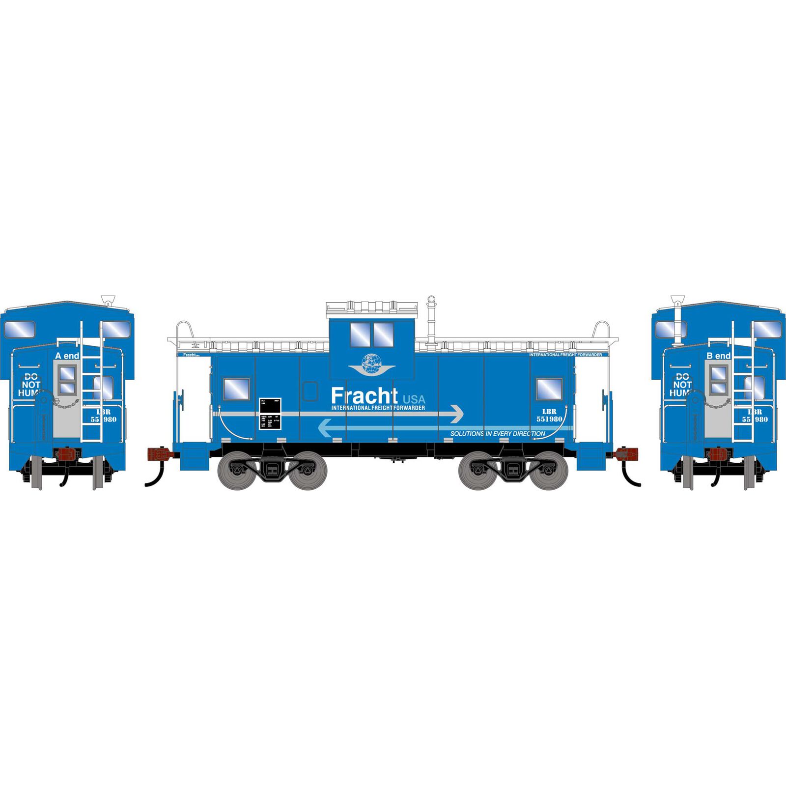 HO ATH Wide-Vision Caboose, LBR #551980