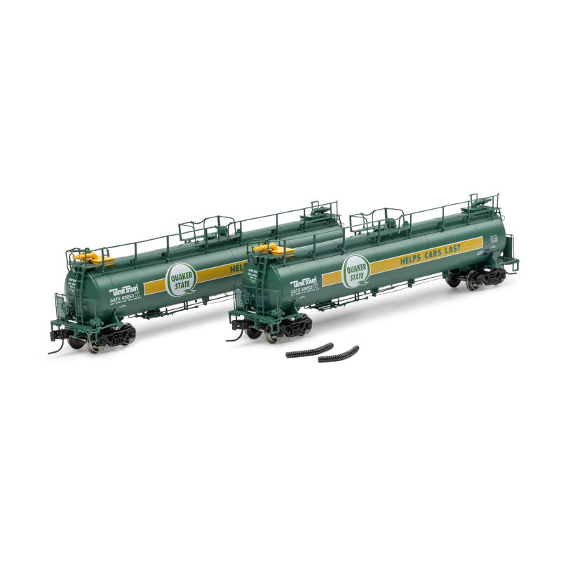 N TankTrain Intermediate, GATX Quaker State #69252/69253 (2) N TankTrain Intermediate, GATX Quaker State #69252/69253 (2)