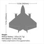 UMX Ultrix BNF Basic with AS3X and SAFE Select, 342mm
