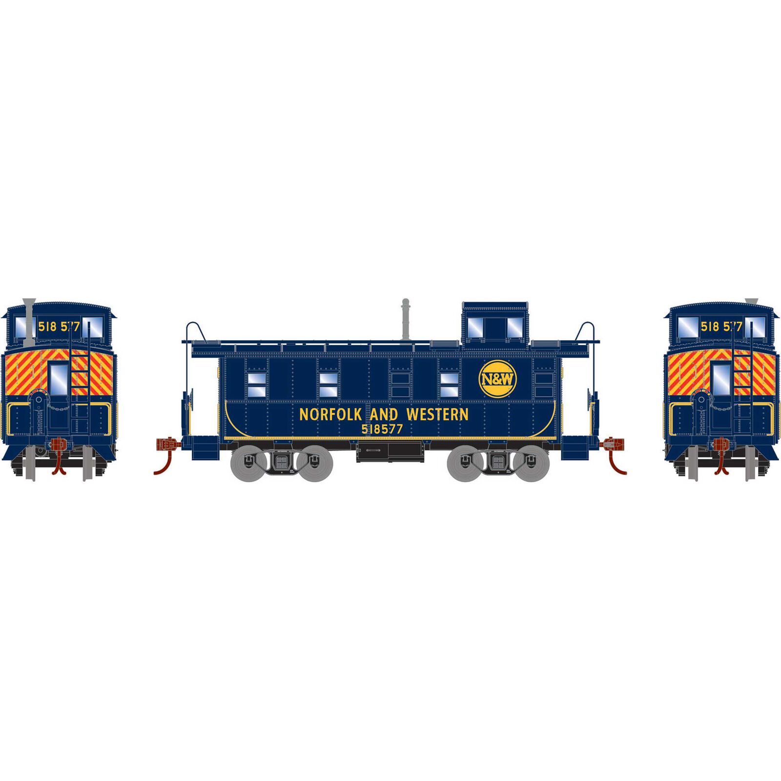 HO Cupola Caboose, N&W #518577