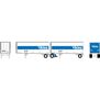 HO ATH 28' Wedge Trailers w/Dolly, Viking Trailers #28 28473/28 28838; Dolly #33308343