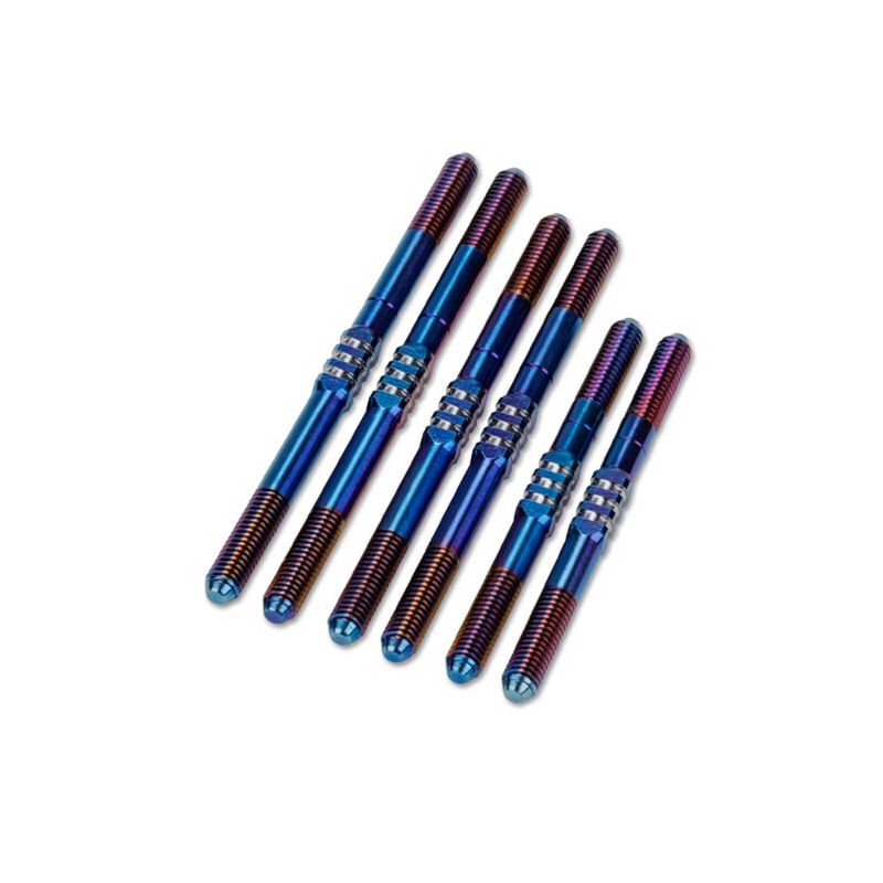 Schumacher Cougar LD3 Fin turnbuckle kit - burnt blue