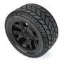 1/6 Bandito 2.0 F/R 5.7" Monster Truck Tires MTD 24mm Blk Ripper (2)