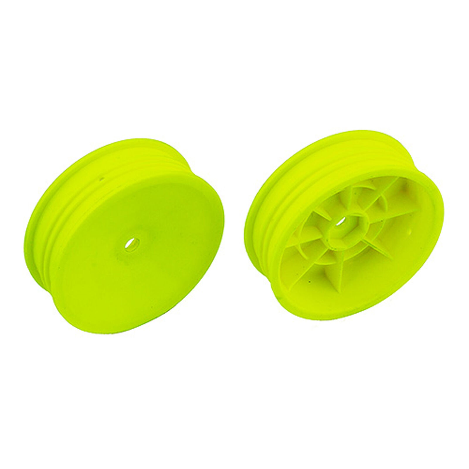 1/10 12mm Hex 2.2 Slim Front Buggy Wheels, Yellow (2)