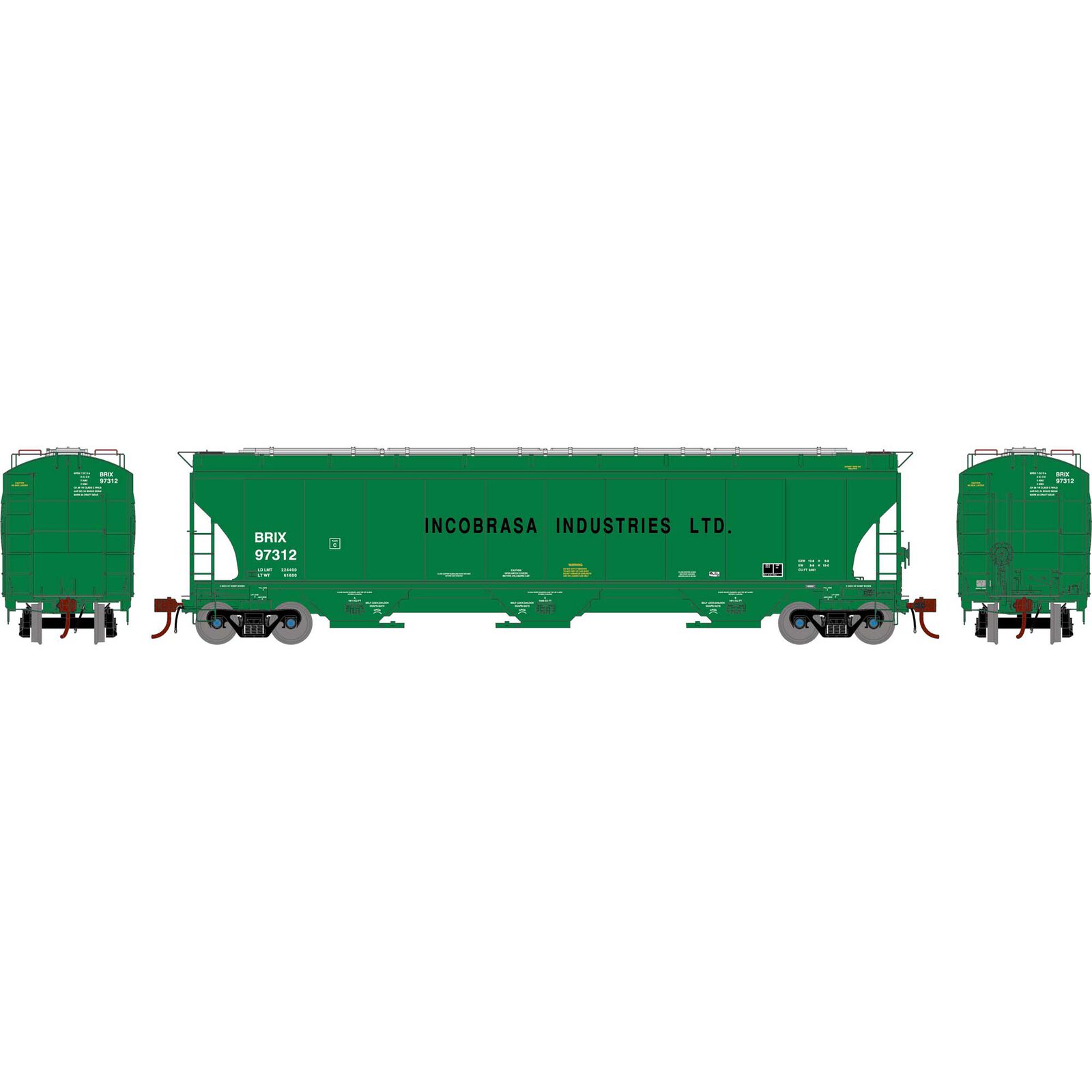 HO GEN Trinity 5161 Covered Hopper, BRIX #97312