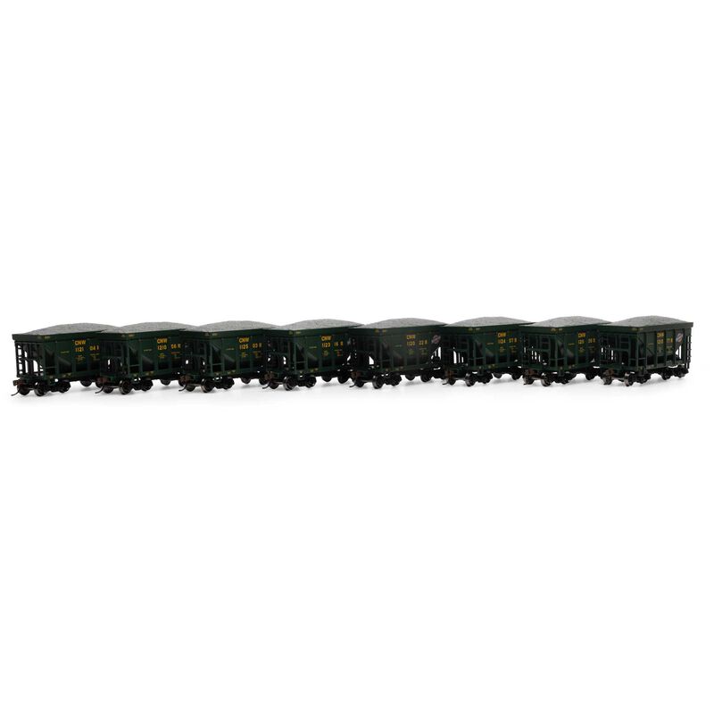 HO 24' Ore Car with Load, CNW #112022 / 112104 / 112316 / 112407 / 112503 / 121056 / 121077 / 121108 (8)