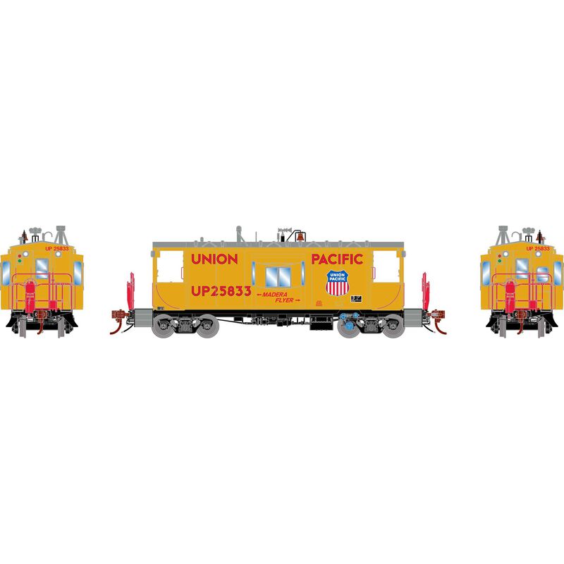 N ICC CA-11a Caboose, UP 'Madera Flyer' #25833 N ICC CA-11a Caboose, UP 'Madera Flyer' #25833