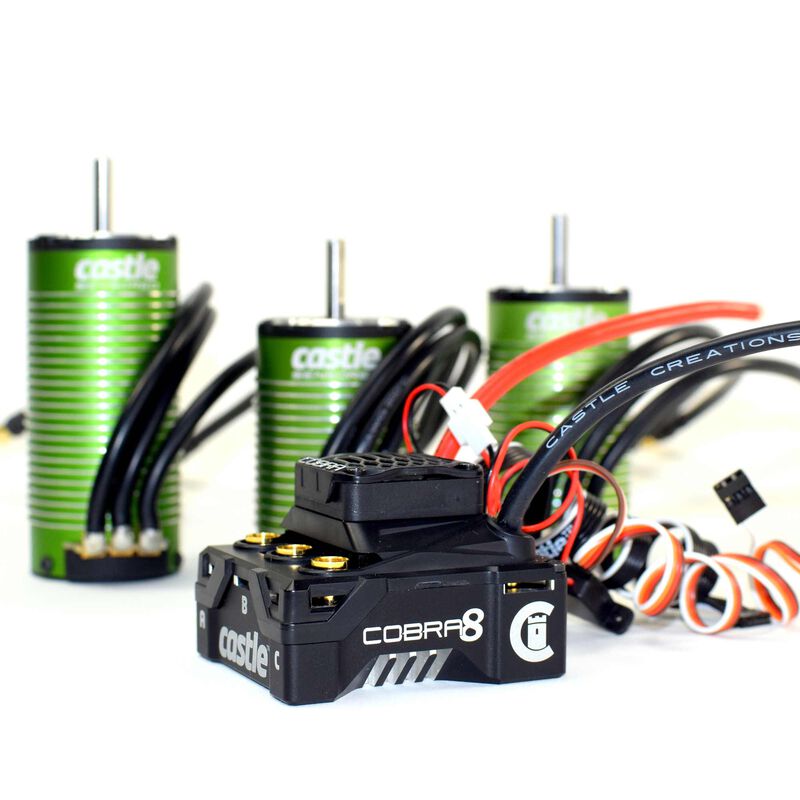 Cobra 8 Waterproof Electronic Speed Control w/ 1512-2650KV V2 Sensored Motor