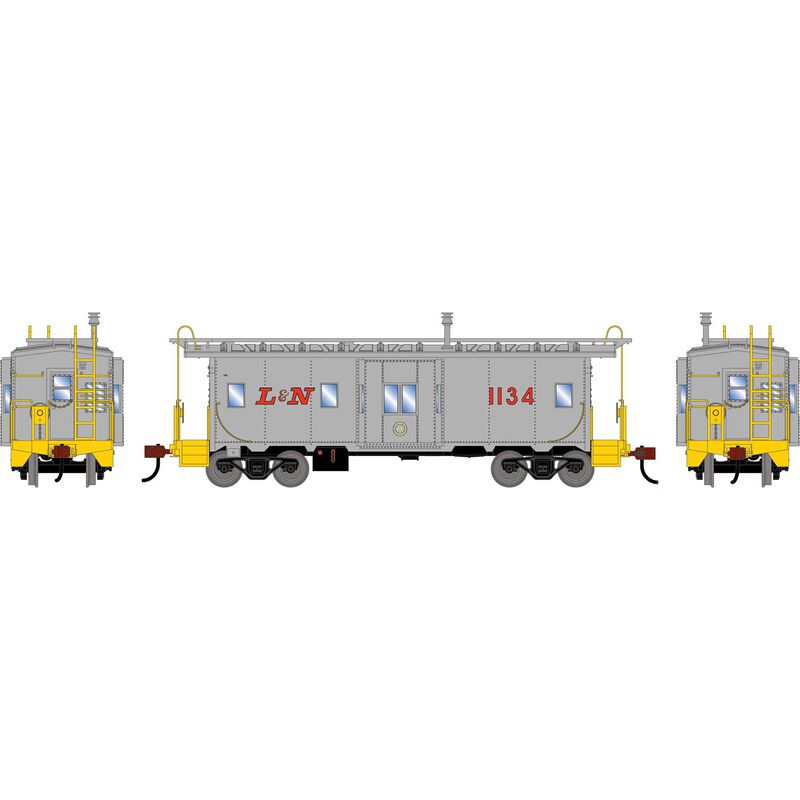 HO ATH Bay Window Caboose, LN #1134