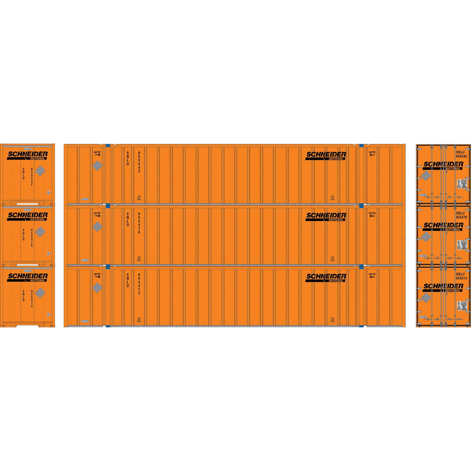 N ATH 53' Stoughton Container, SNLU #955413/955542/955478 (3)