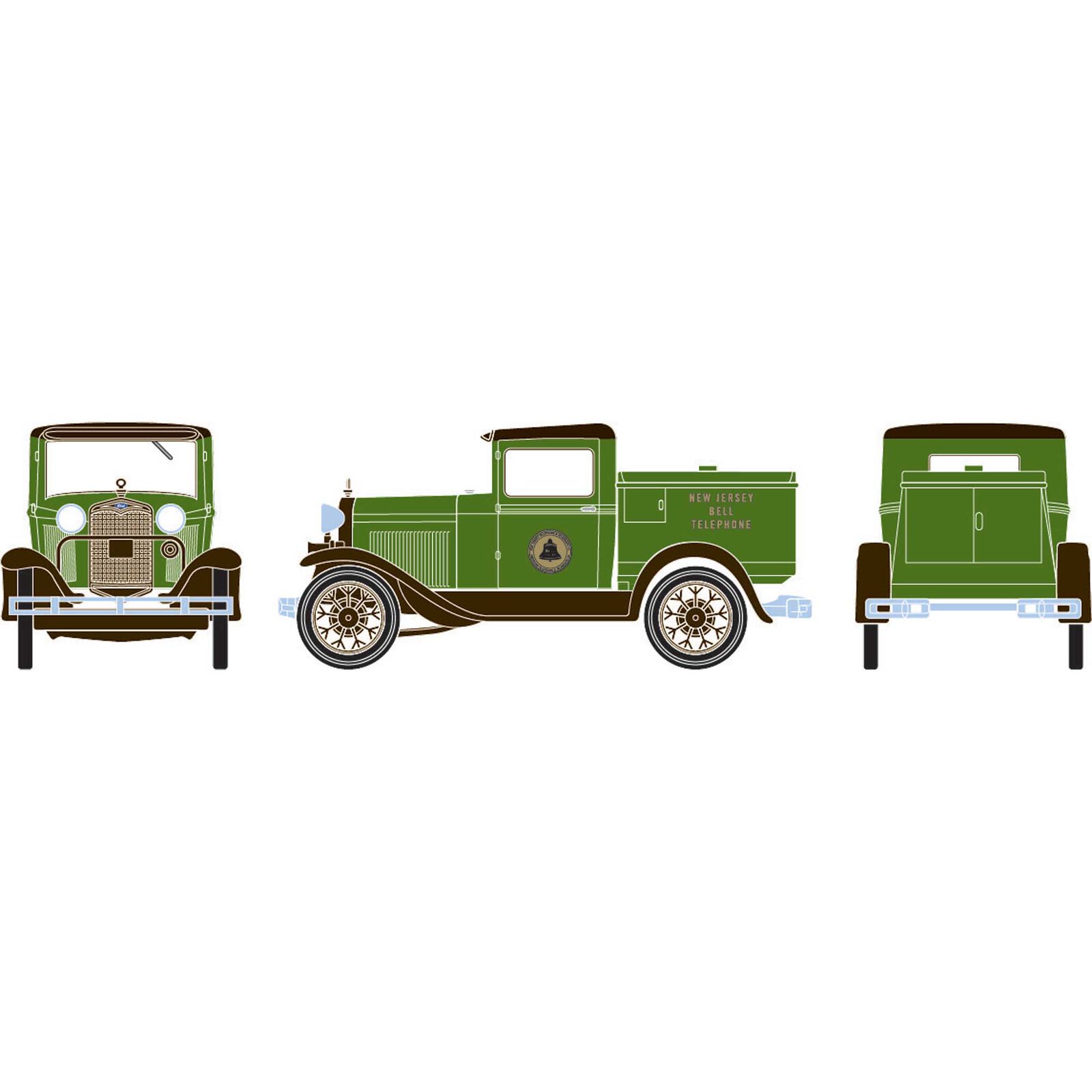 HO RTR Model A Telephone Truck, NJ Bell