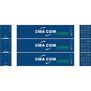N ATH 40' Corrugated High-Cube Containers, CMAU #402031-9/402044-5/402051-6 (3)
