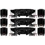 HO 34' 2-Bay Composite Coal Hopper with Load, C&O (3)