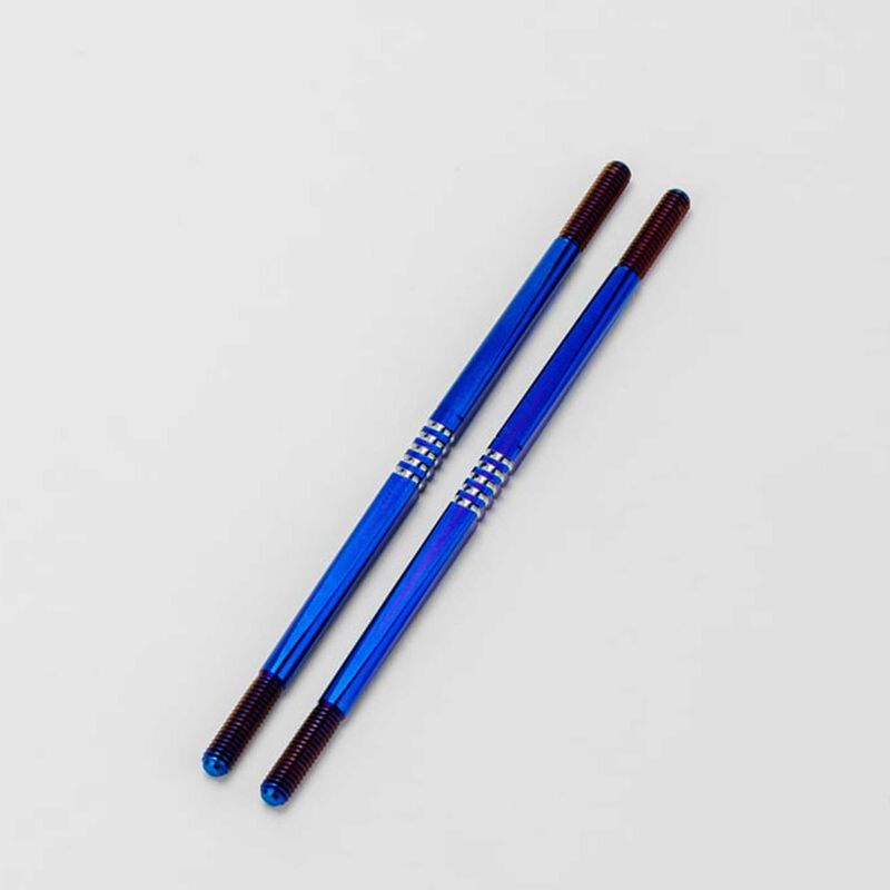 Tekno NT48 2.0 Fin optional Titanium turnbuckle 4x106mm, burnt blue - 2pc