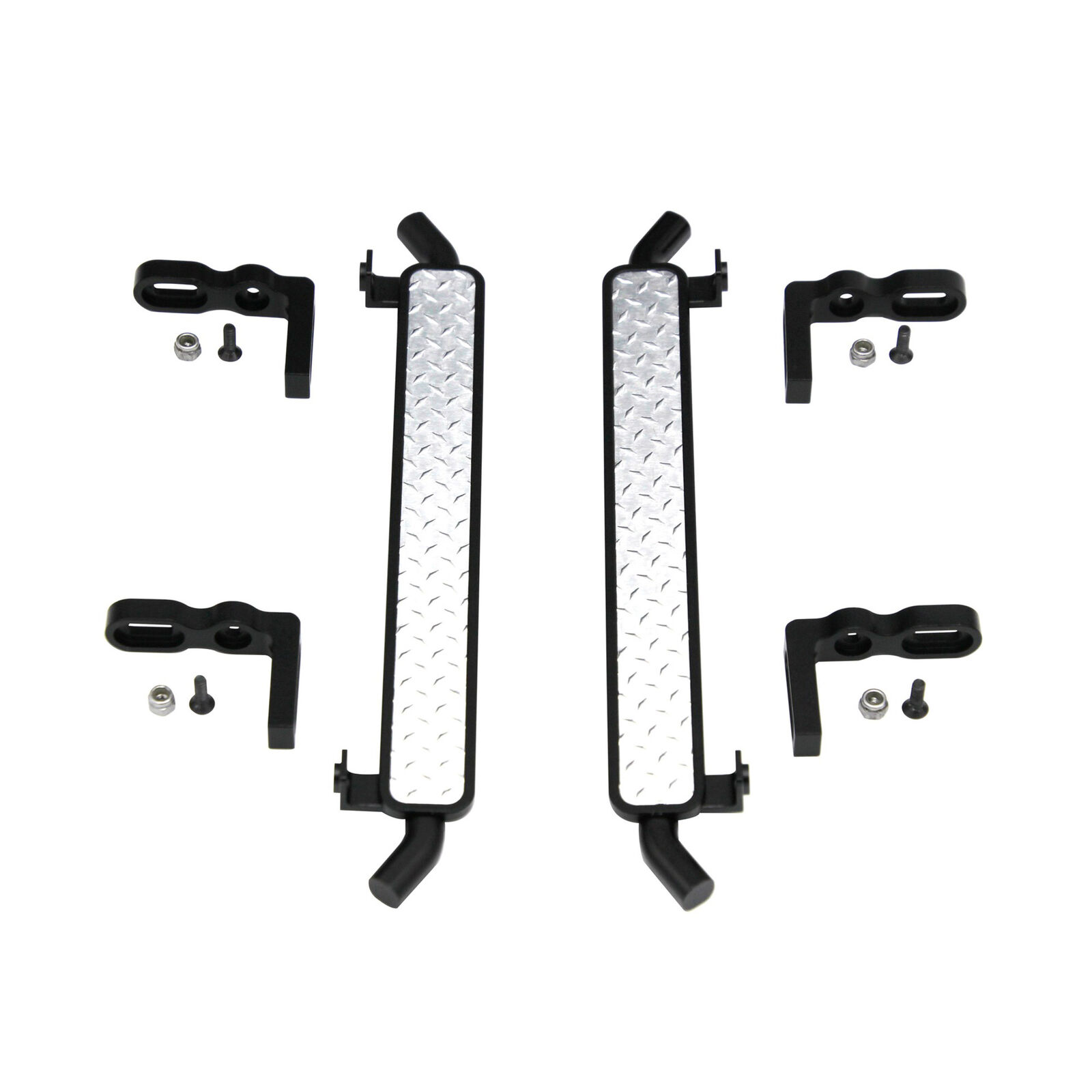 Aluminum Diamond Rock Rail Side Step (2): Traxxas TRX-4