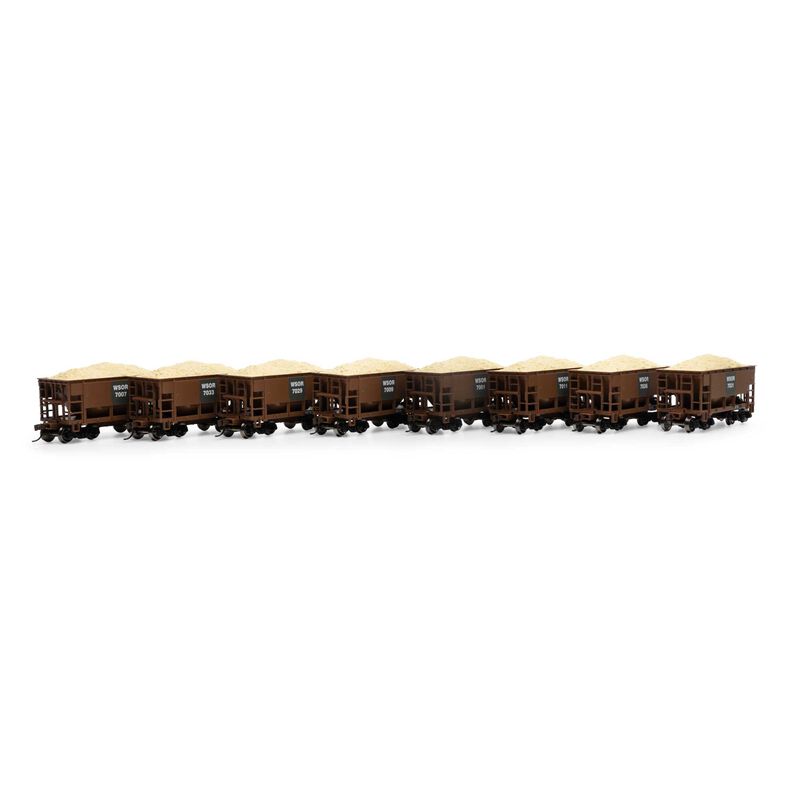HO 24' Ore Car with Load, WSOR #7001 / 7007 / 7009 / 7011 / 7029 / 7031 / 7033 / 7036 (8)