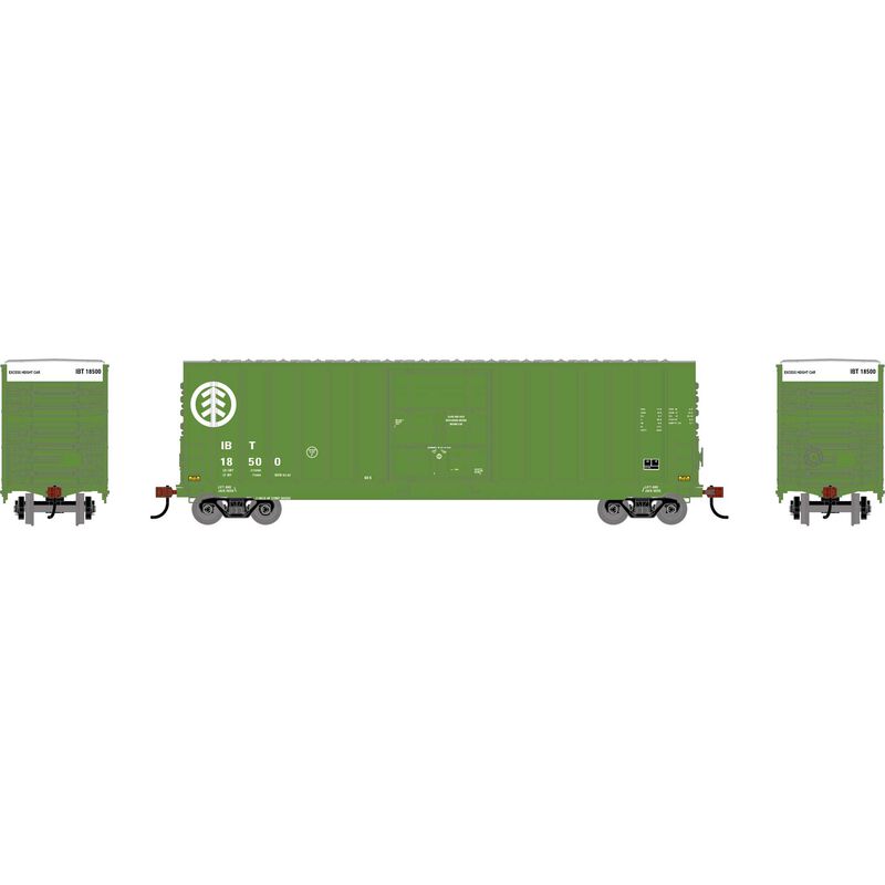 HO RND GATX 50' High-Cube Single Plug Rib-Side Box Car, IBT #18500