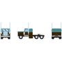 HO KW Tractor, Metallic Teal & Black No Road Number