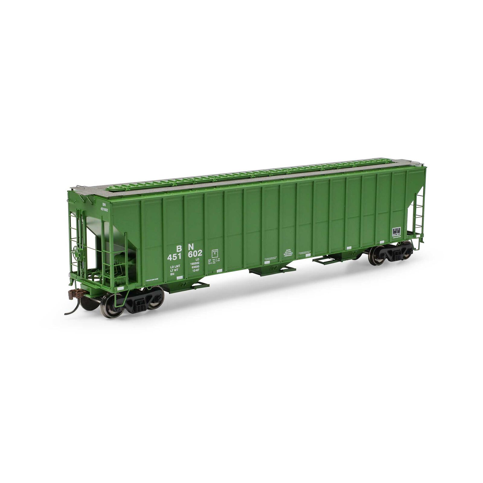 HO FMC 4700 Covered Hopper, BN #451602