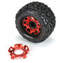 Clip-Lock Wheel Face Red Chrome for Ripper 3.8" Wheel (2)