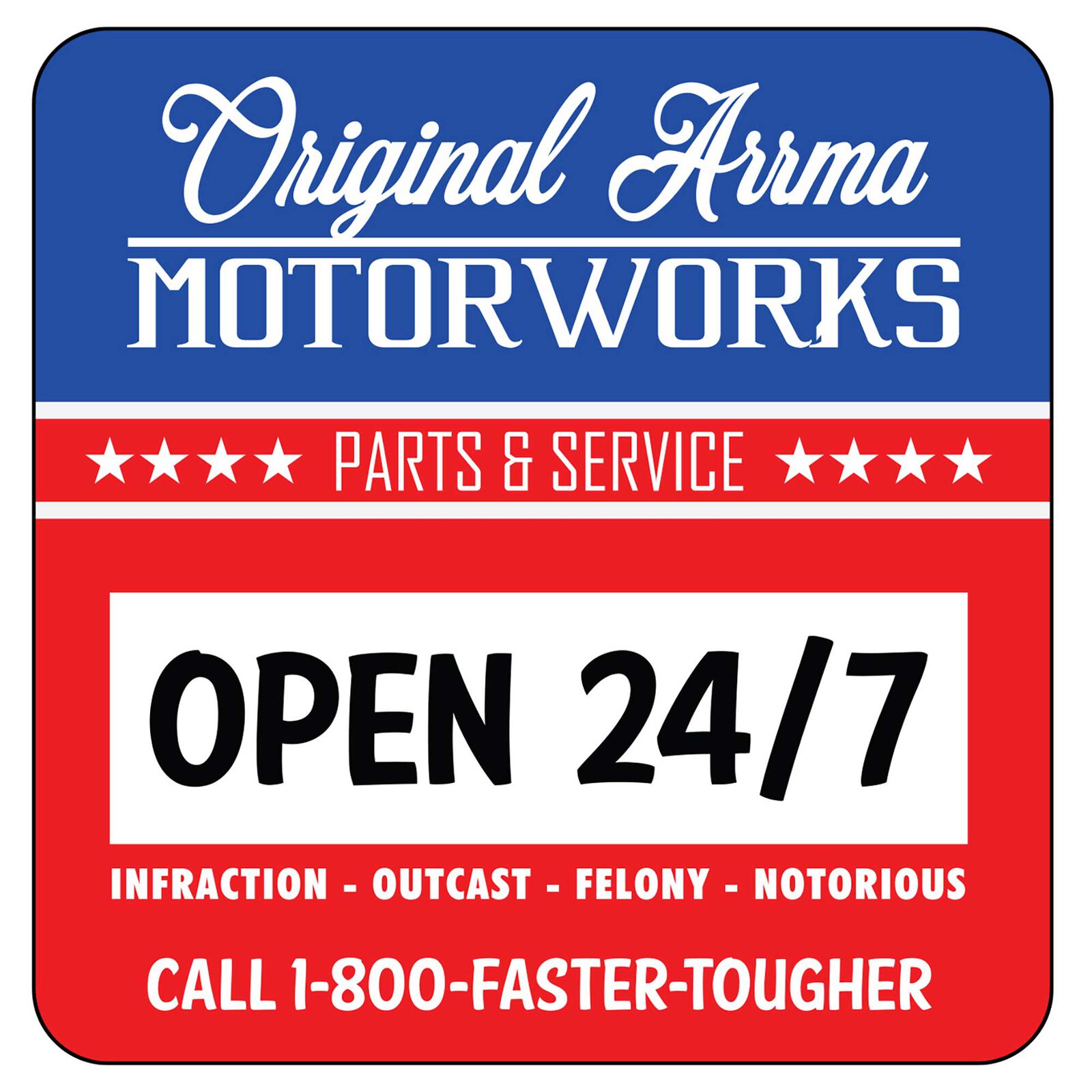 ARRMA Parts & Service Sticker