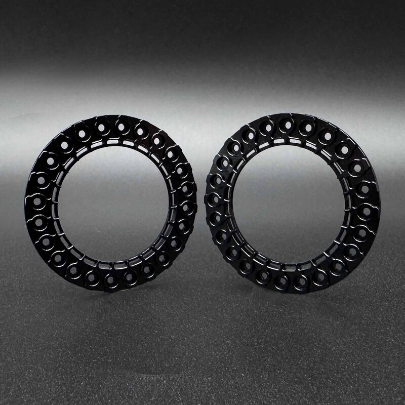 1/10 SLUICE 1.9" Beadlock Rings, Black (2)