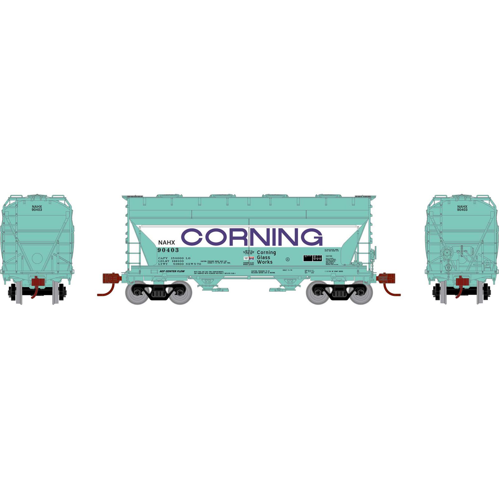 N ACF 2970 Covered Hopper, NAHX #90403