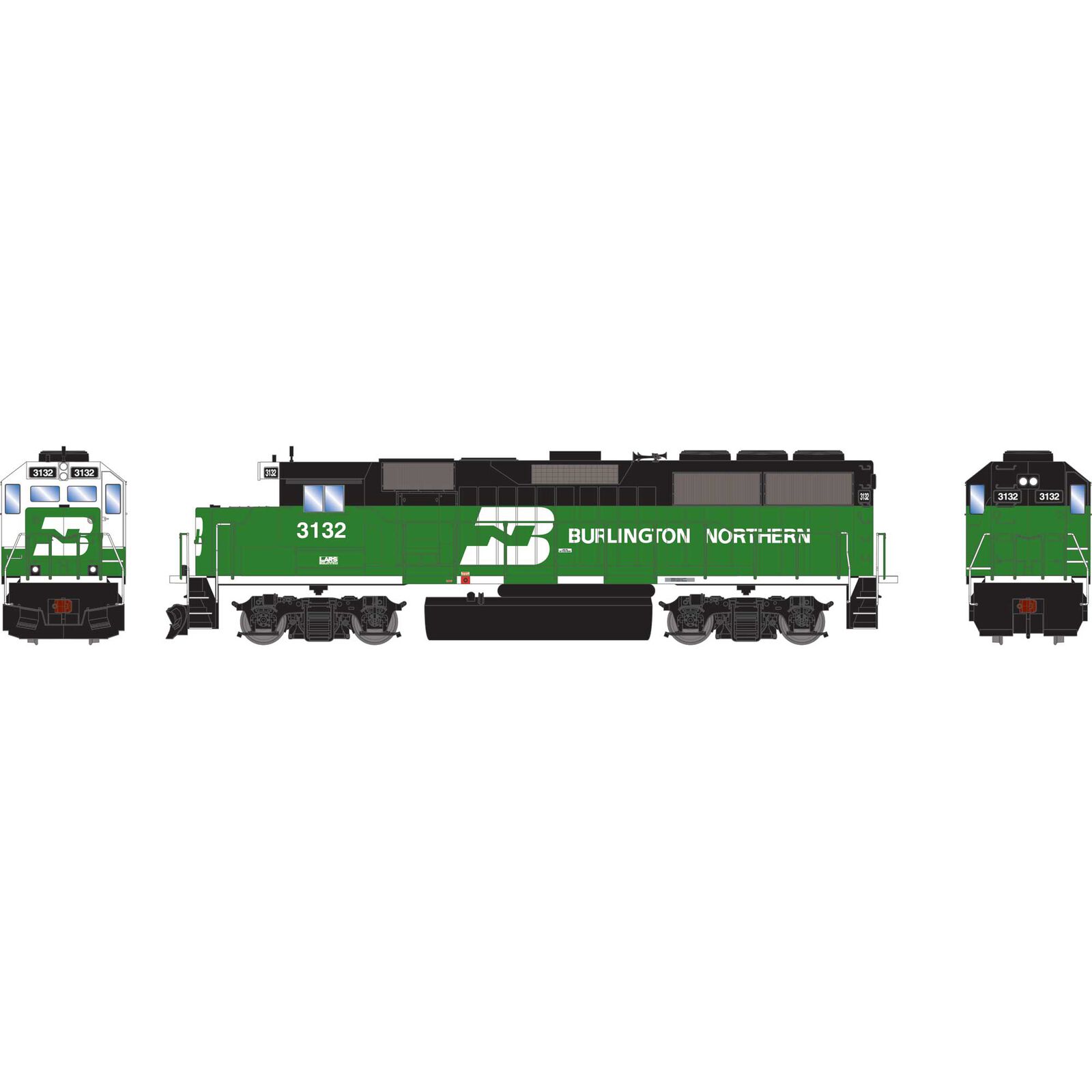 HO ATH GP50 Locomotive with DCC & Sound, BN #3132
