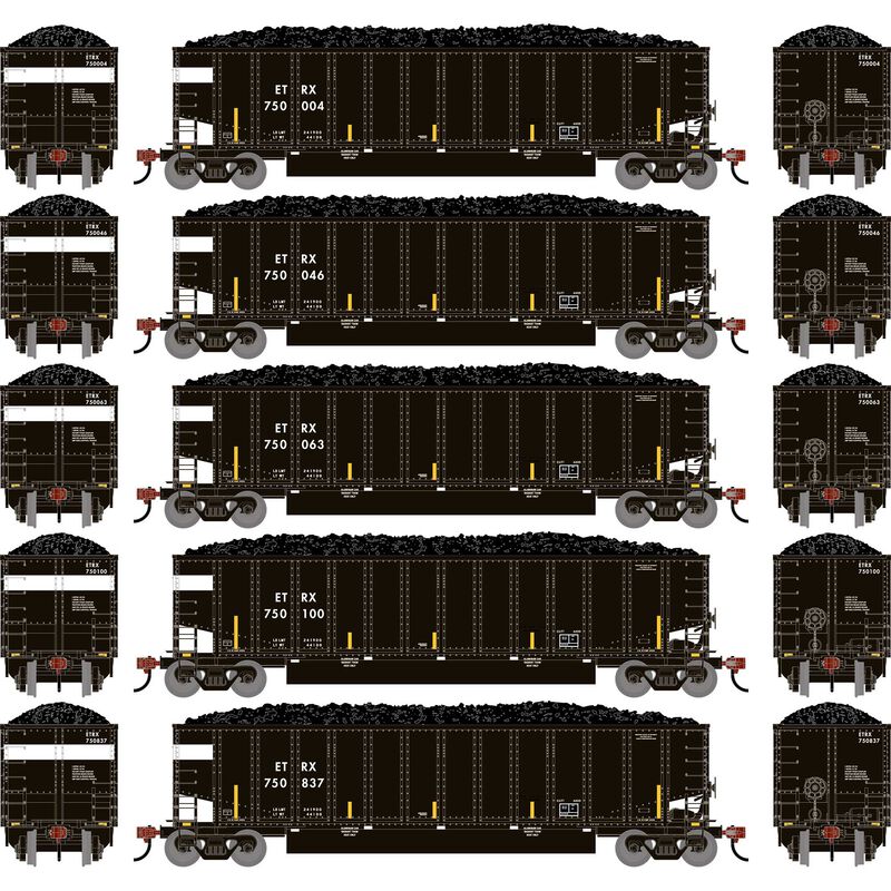 HO ATH Bethgon Coalporter w/Coal Load, ETRX #750004/750046/750063/750100/750837 (5)