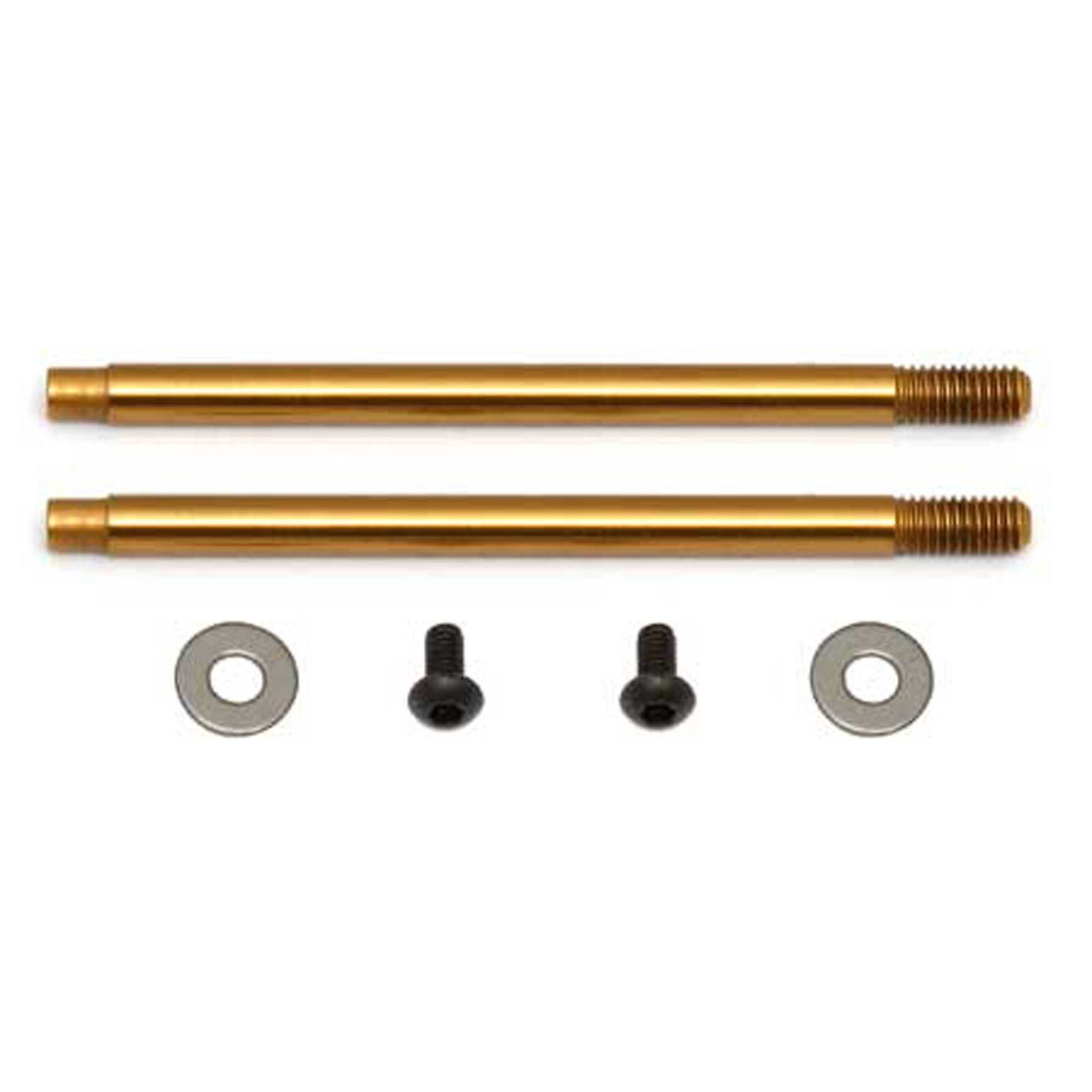 3x27.5mm Shock Shafts (V2) TiN, 1/10 Team Associated RC10B5M