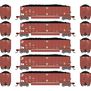 N ATH Bethgon Coalporter w/Coal Load, Primed For Grime CR #507850/507858/507867/507875/507884 (5)