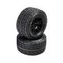 Menace Front/Rear Street Tires Mounted 12mm Black Split Six (2): ARRMA MINI KRATON