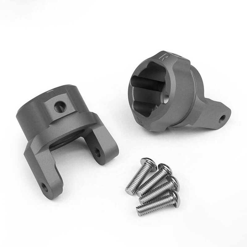 8 Degree C-Hubs Grey Anodized: Axial SCX10