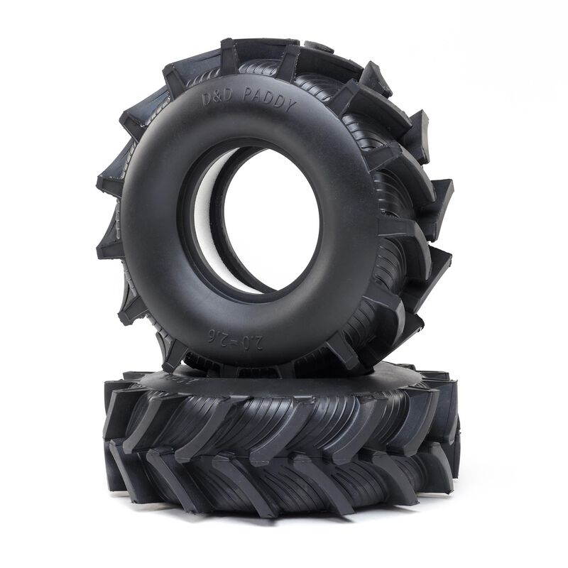D&D Paddy Tire w/Foam (2): LMT Mega D&D Paddy Tire w/Foam (2): LMT Mega