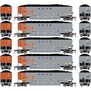 HO ATH Bethgon Coalporter w/Coal Load, KCLX #794215/794219/794223/794227/794231 (5)