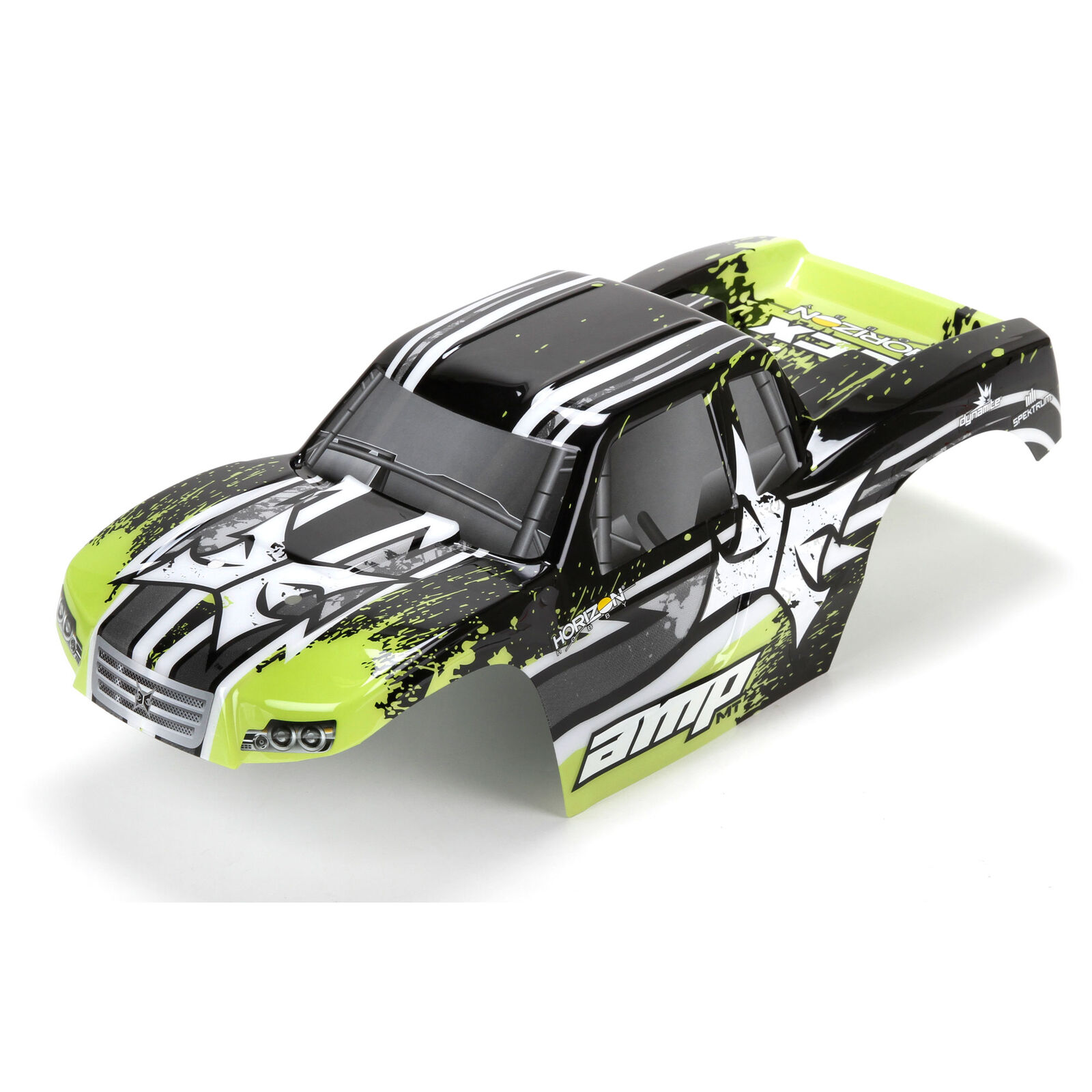 Body, Painted, Black/Green: 1/10 AMP MT