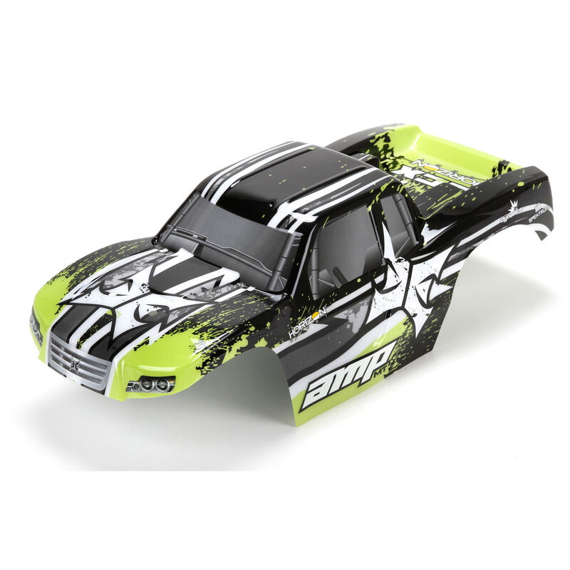 Body, Painted, Black/Green: 1/10 AMP MT
