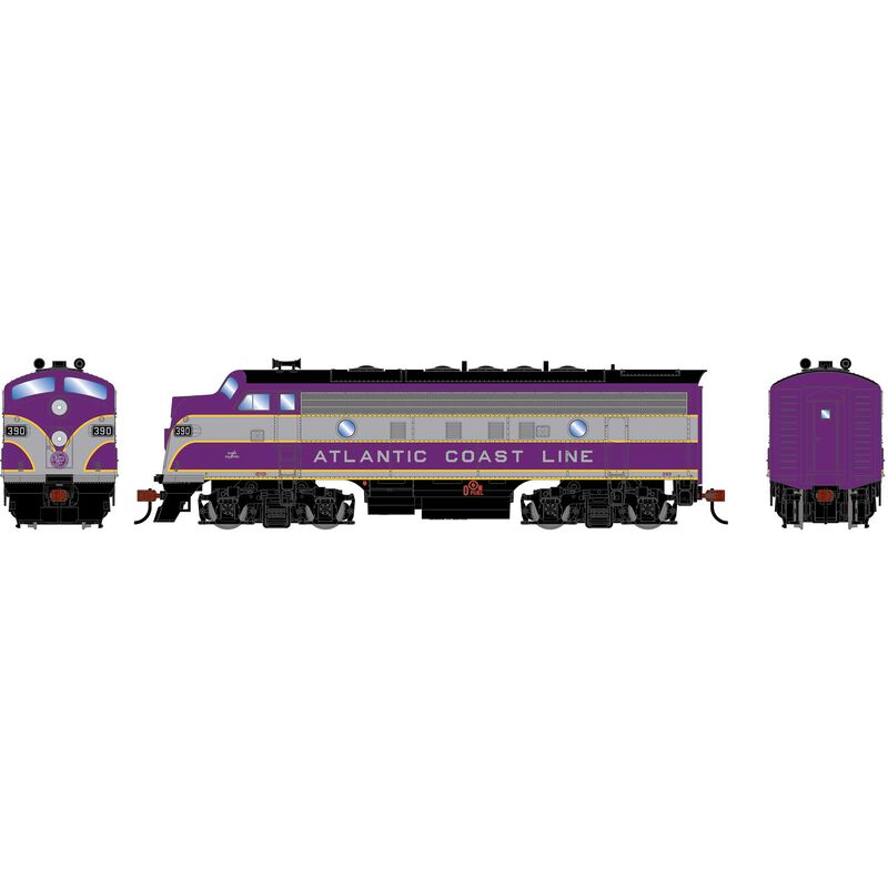 HO RND F7A Locomotive DCC-Ready, ACL #390