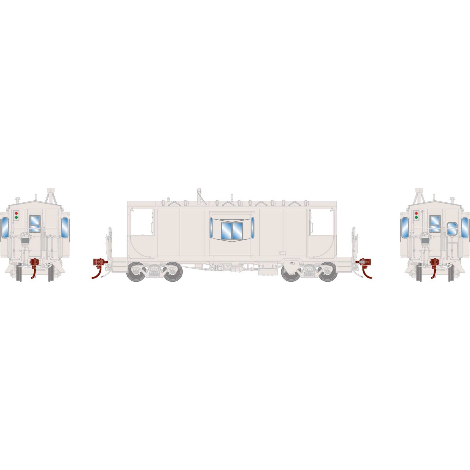 N ICC CA-11a Caboose, Undecorated