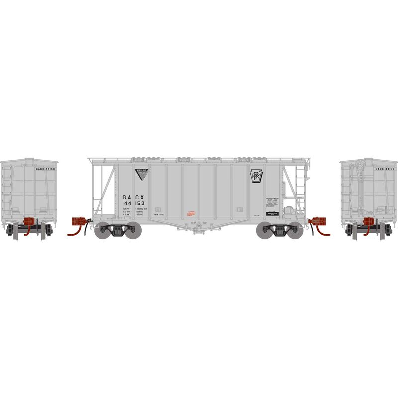 N GATC 2600 Airslide Hopper, PRR / GACX #44153