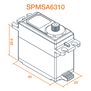 A6310 Standard Digital HV High Torque Brushless Metal Gear Aircraft Servo