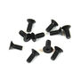M4x12mm Flat Head Screws, Black (10)