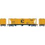 HO PS-2 2893 3-Bay Covered Hopper, C&O #2063