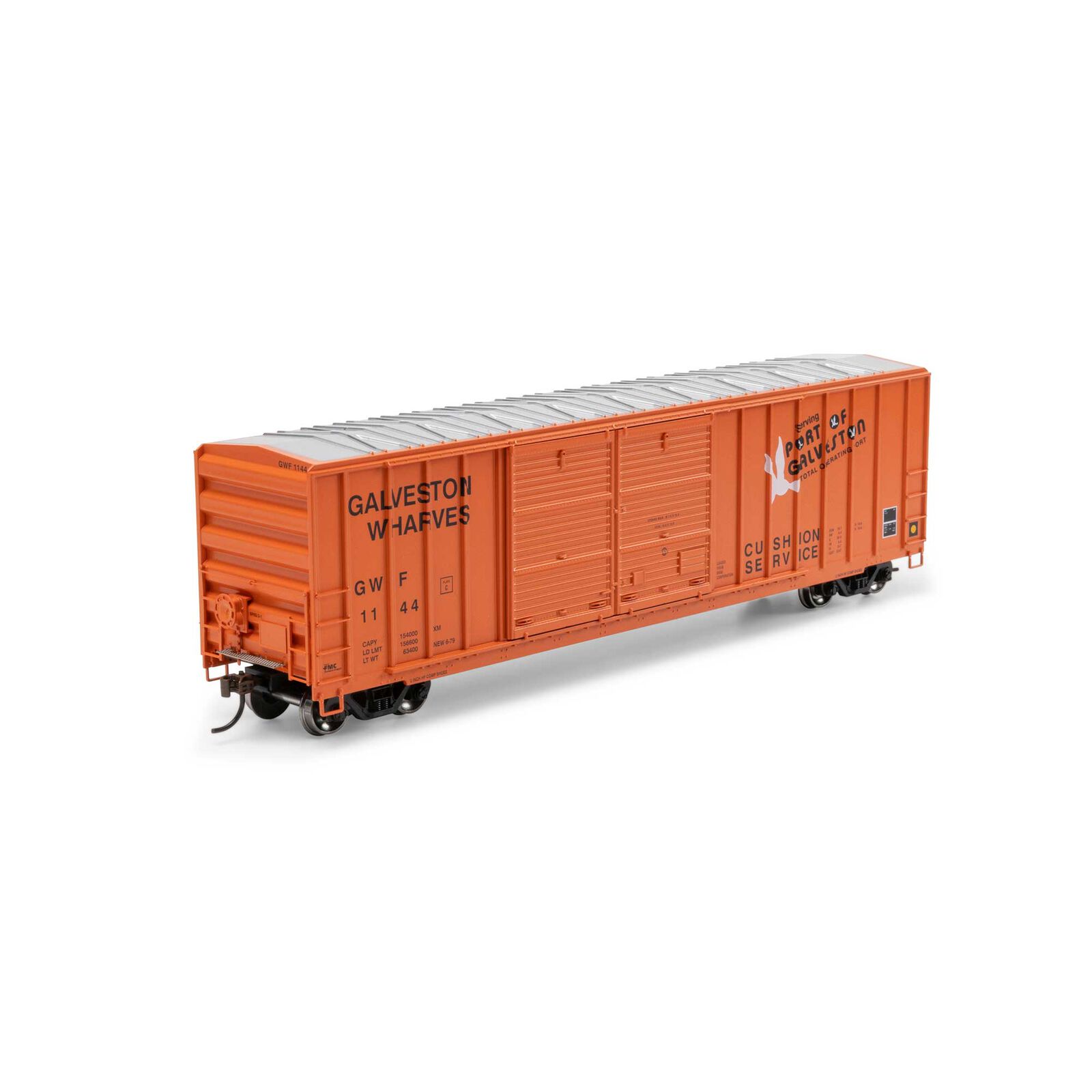HO 50' FMC 5347 DD Offset Box Car, GWF #1144